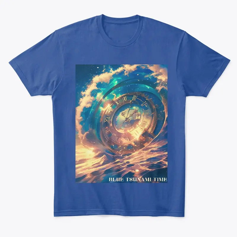 Blue Tsunami Time Artistic Tee V.2